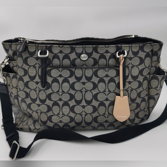 Coach Peyton Signature Multifunction Baby Bag / Travel Work Tote #F25741 - Picture 16 of 16